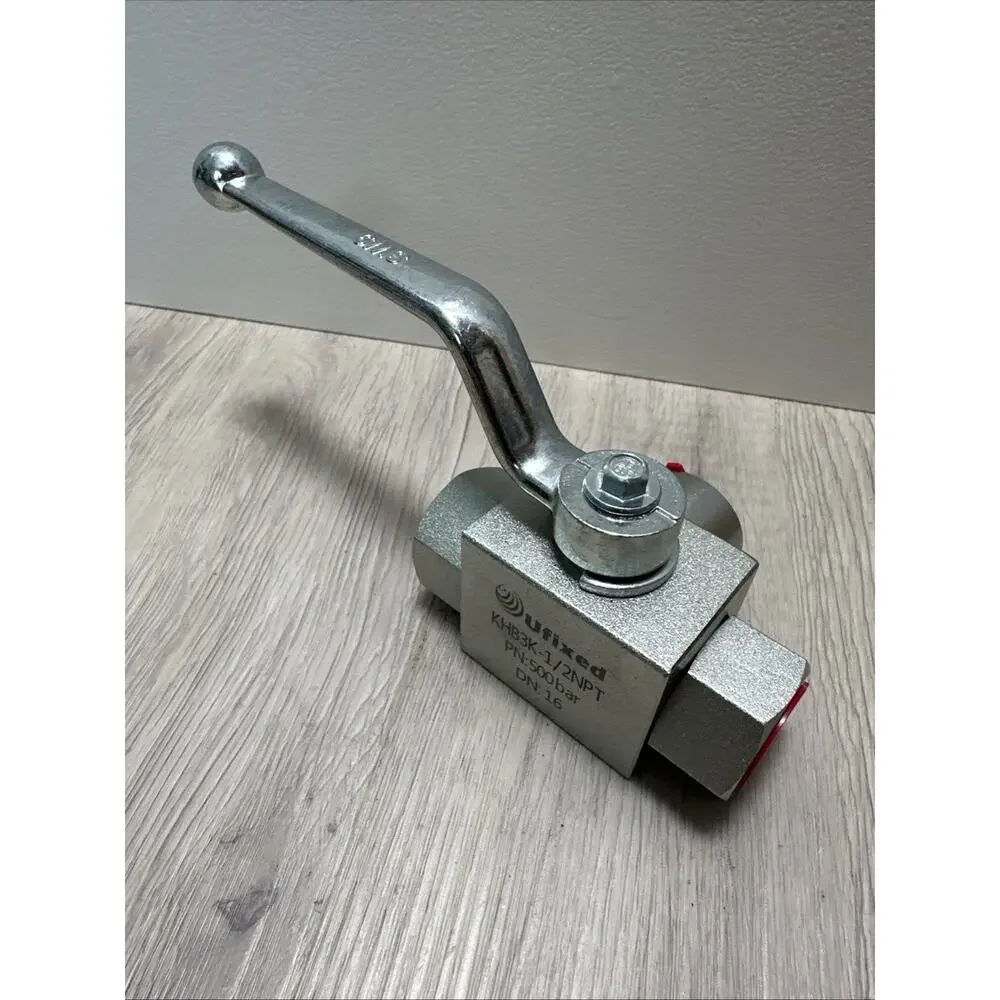 Ufixed KHB3K-1/2NPT High Pressure Hydraulic Ball Valve PN 500 Bar. DN16 New
